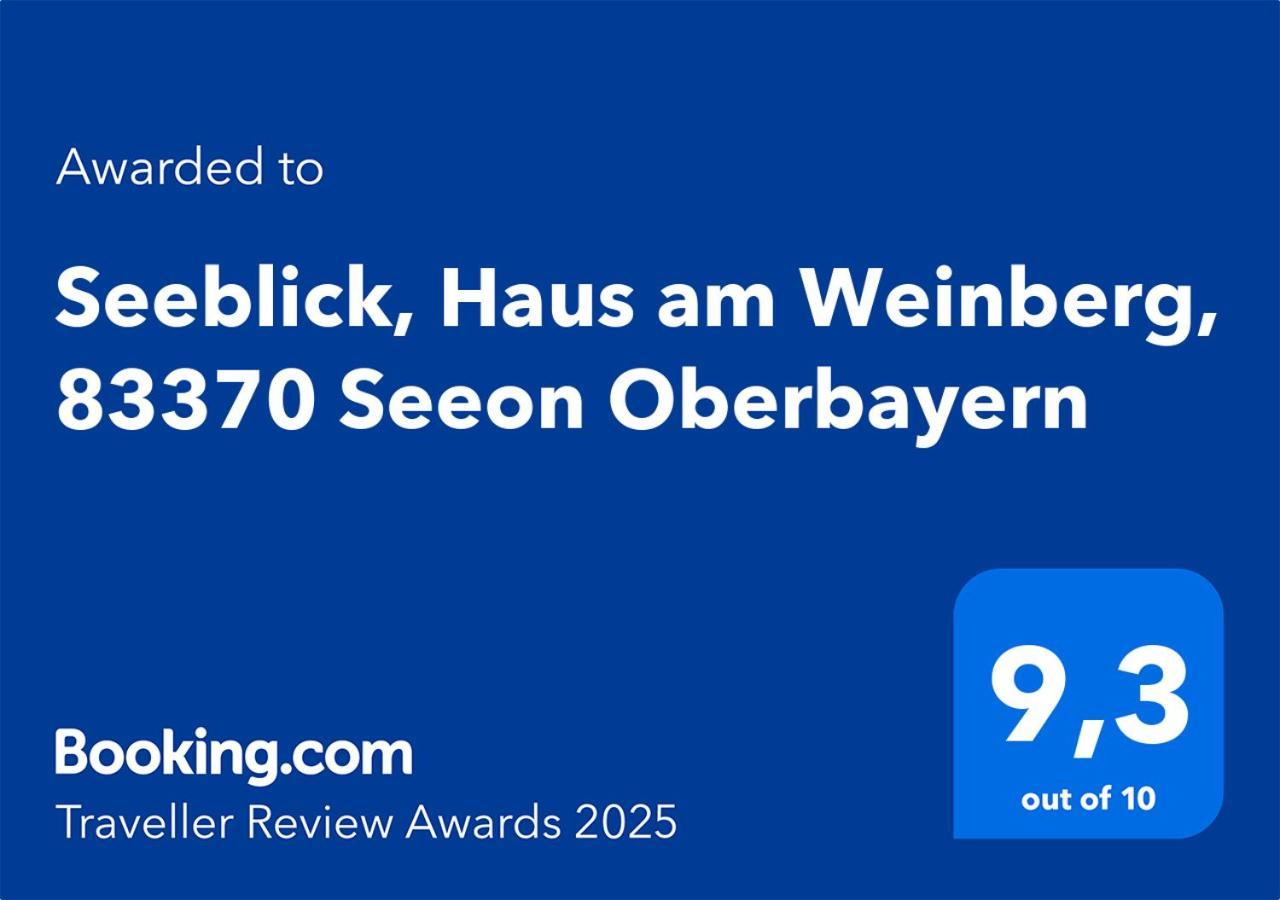 Seeblick Chiemgau, Haus Am Weinberg, 83370 Seeon Oberbayern Seeon-Seebruck Exterior foto